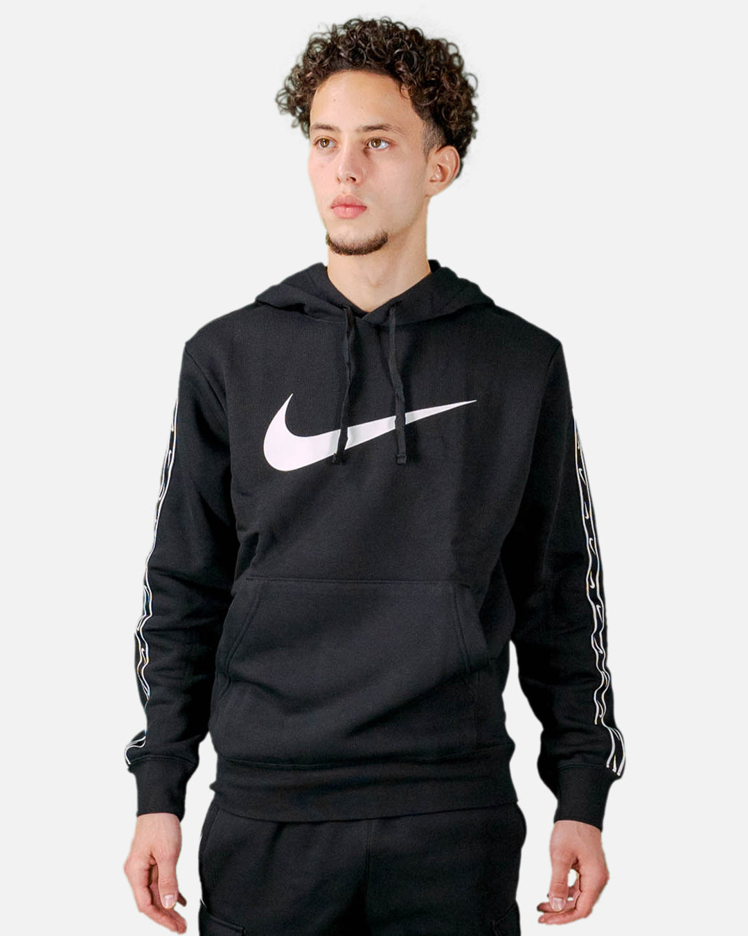 Sweat à capuche Nike Sportswear Repeat - Noir/Blanc