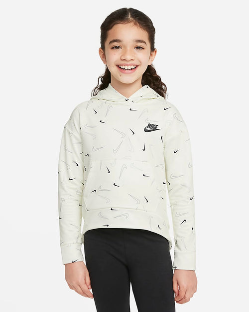 Felpa con cappuccio Nike Sportswear Swooshfetti Kids Girls - Giallo - Footkorner