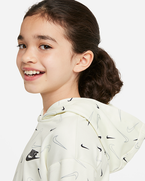 Felpa con cappuccio Nike Sportswear Swooshfetti Kids Girls - Giallo - Footkorner