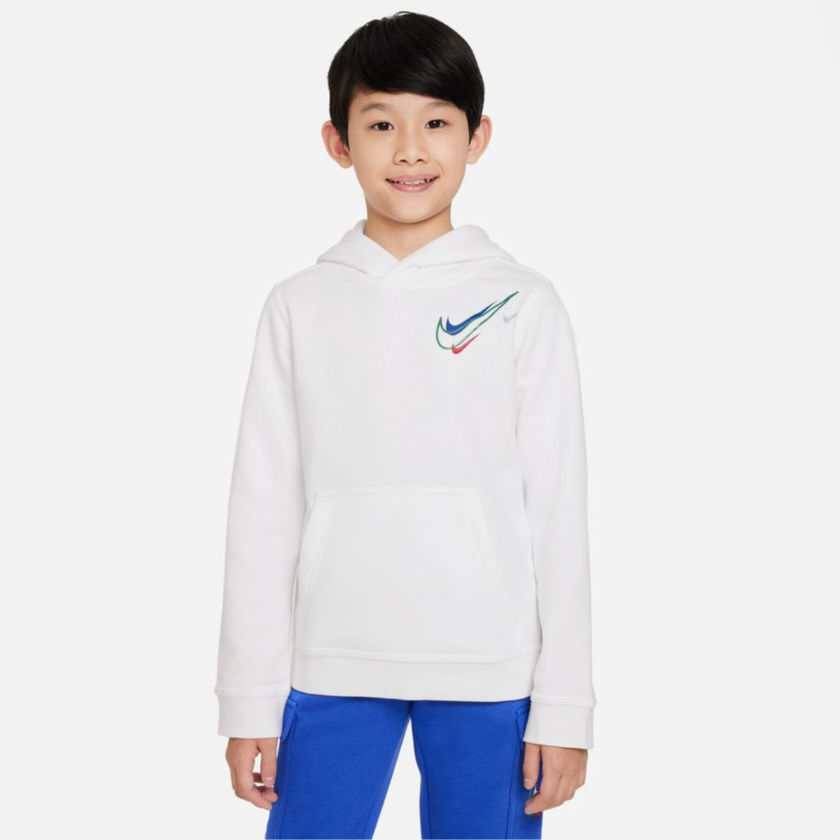 Felpa con cappuccio Nike Tech Fleece Junior - bianca