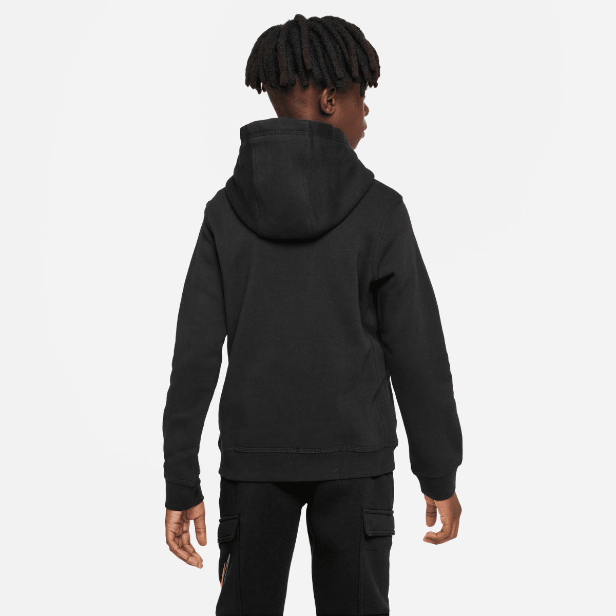 Sweat à Capuche Nike Tech Fleece Junior - Noir/Jaune/Gris