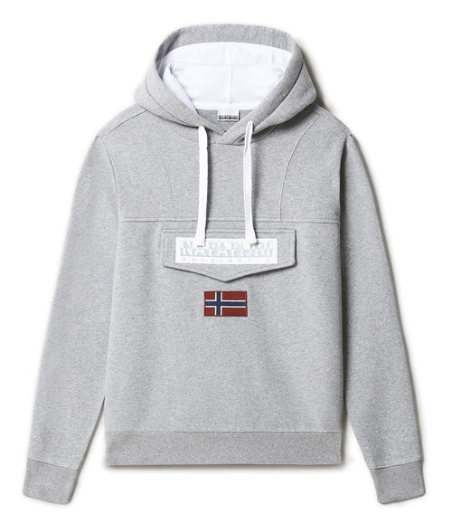 Napapijri Burgee Hoodie - Gray - Footkorner