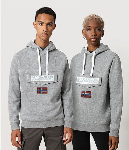 Napapijri Burgee Hoodie - Gray - Footkorner