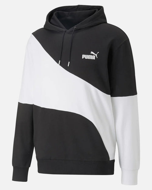Puma Power Hoodie – Schwarz/Weiß - Footkorner