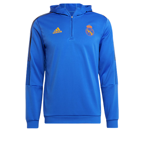Real Madrid Tiro Kapuzenpullover - Blau/Schwarz - Footkorner