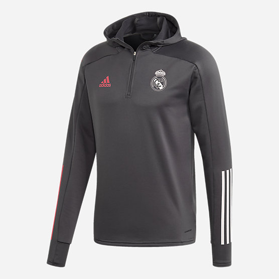 FootkornerSudadera con capucha Real Madrid - Gris/Rosa