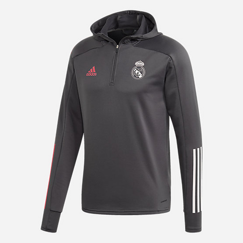 Sudadera con capucha Real Madrid - Gris/Rosa - Footkorner