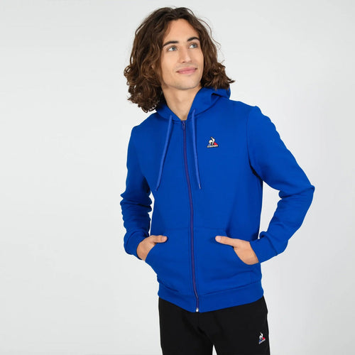 Le Coq Sportif Essentials Zip Hoodie - Blue  - Footkorner