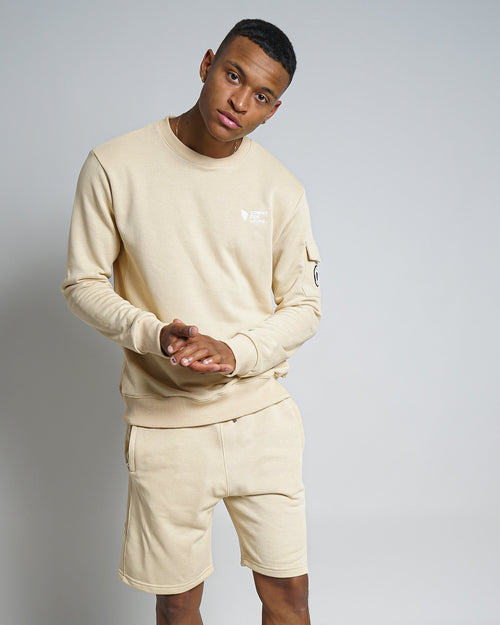 Sweatshirt Comme des Loups Brooklyn - Beige  - Footkorner