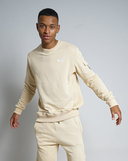 Sweatshirt Comme des Loups Brooklyn - Beige  - Footkorner