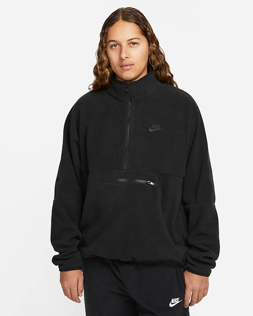 Nike Club Fleece+ Half-Zip Sweatshirt - Black - Footkorner
