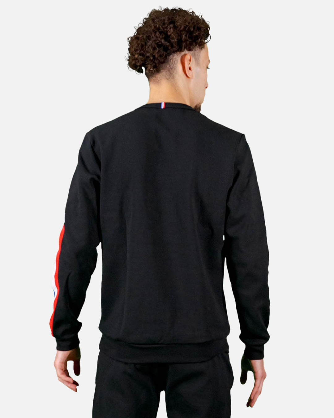 Le Coq Sportif Tricolor Sweatshirt - Black 