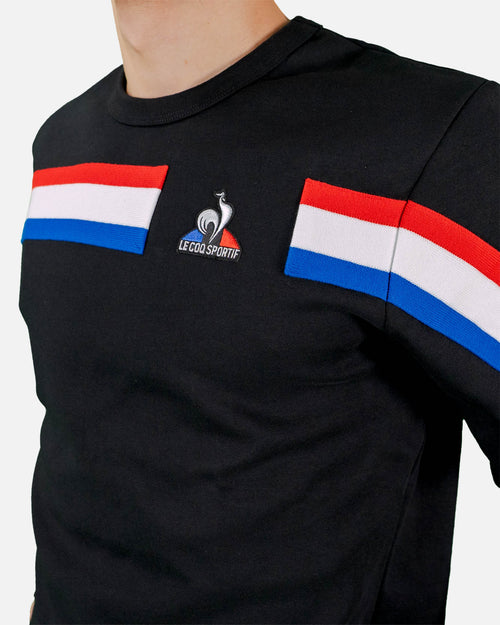 Le Coq Sportif Tricolor Sweatshirt - Black  - Footkorner