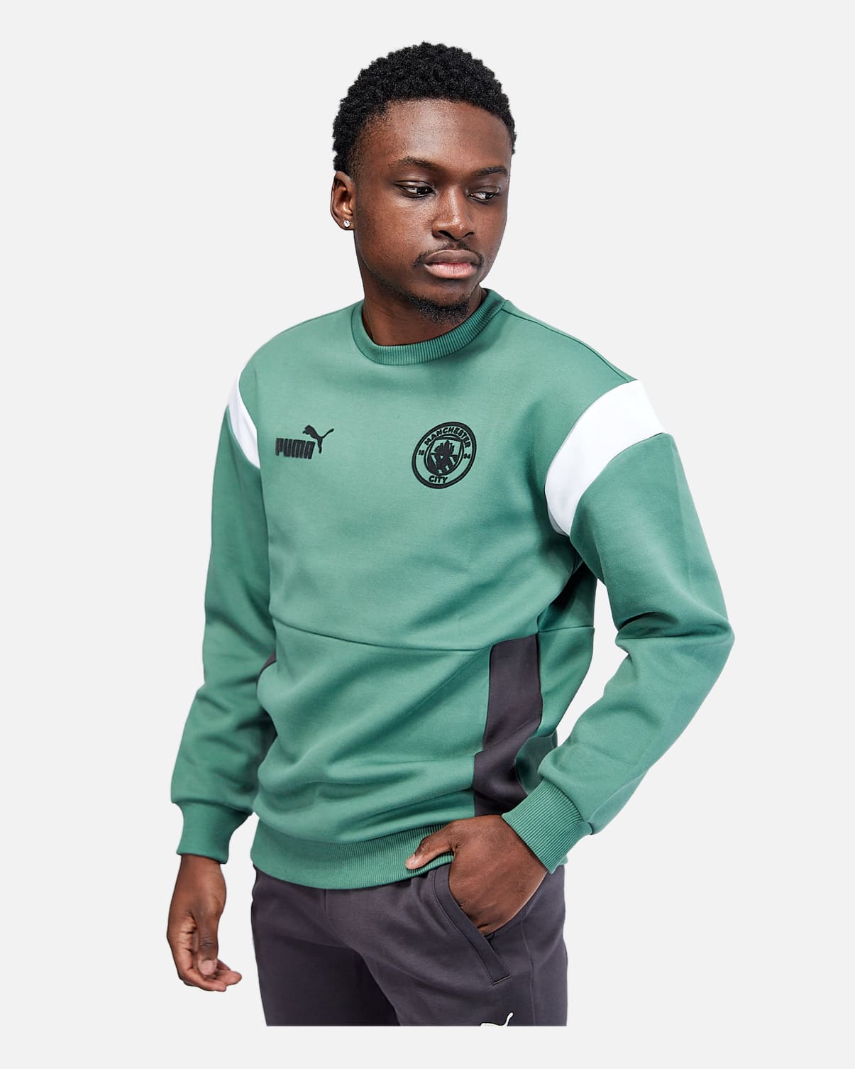 Sweat Manchester City Archive 2022/2023 -  Vert/Blanc/Noir