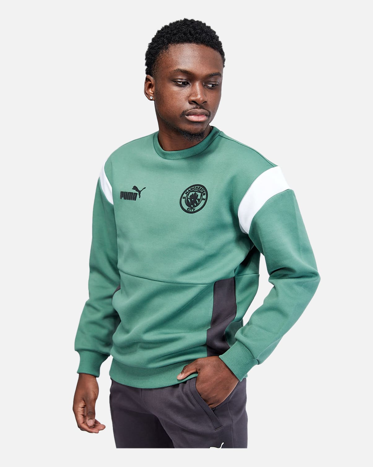 Manchester City Archive Tracksuit 2022/2023 - Green/Black/White