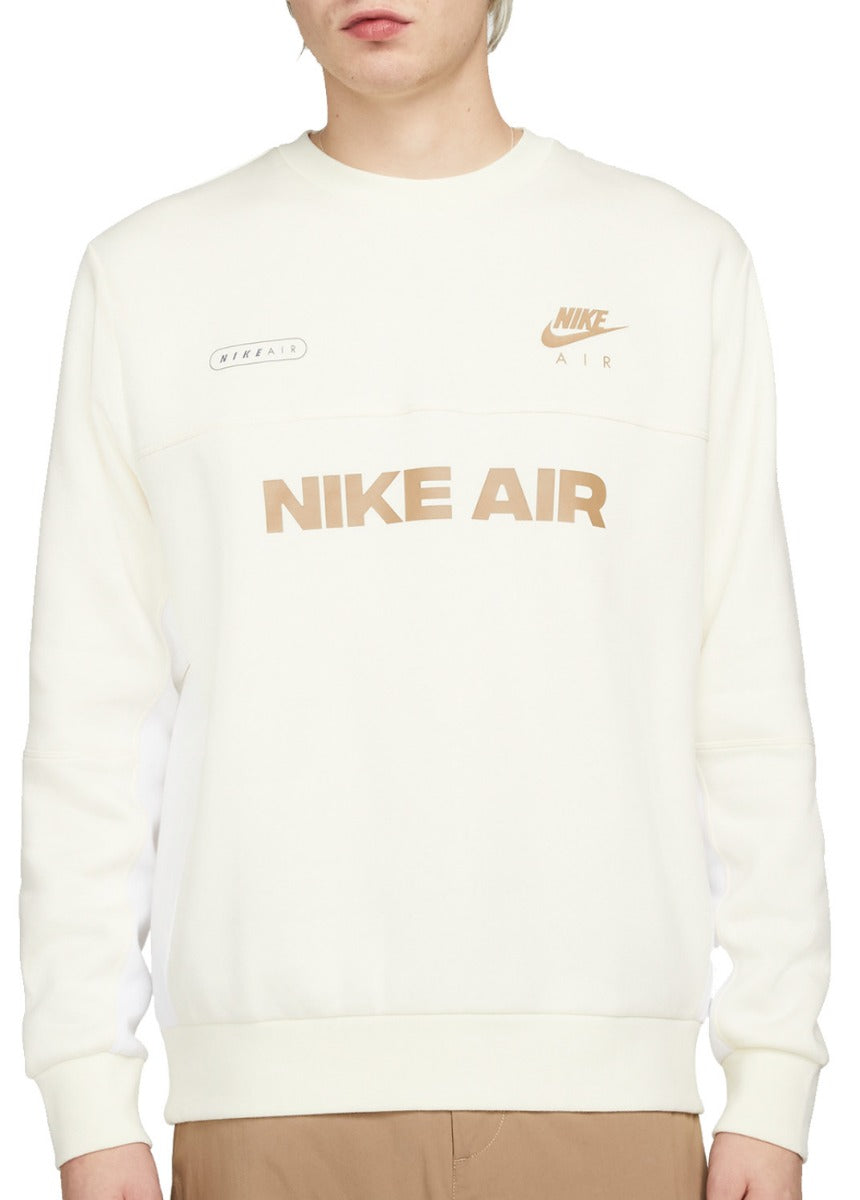 Felpa Nike Air Brushed - Beige