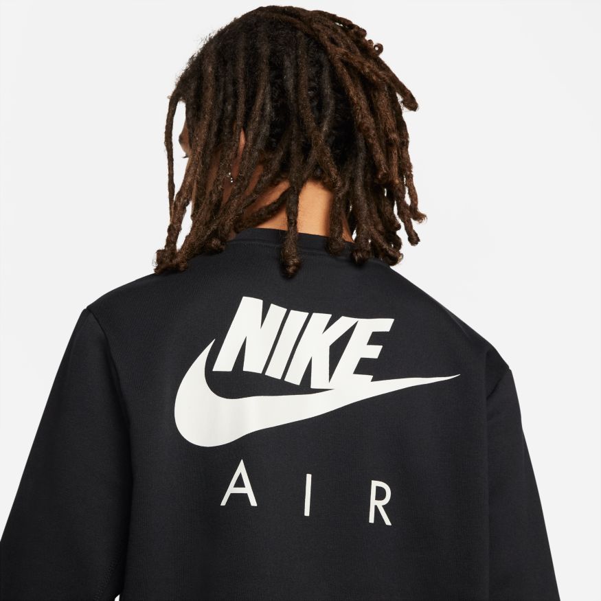 FootkornerSweat Nike Air brossé - Noir/Blanc