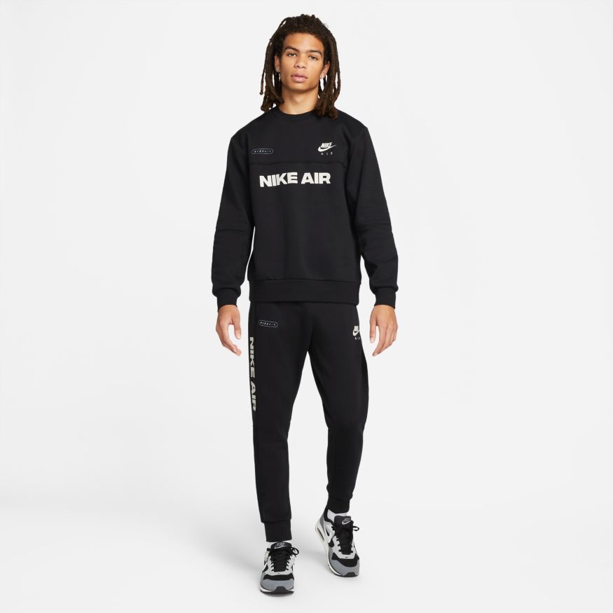 FootkornerSweat Nike Air brossé - Noir/Blanc