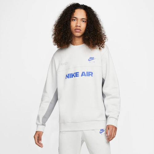 Sudadera Nike Air Brushed - Blanco/Azul/Gris - Footkorner
