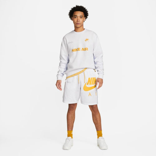 Sudadera Nike Air Brushed - Blanco/Dorado - Footkorner