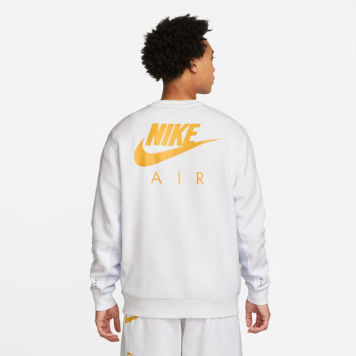 Sudadera Nike Air Brushed - Blanco/Dorado - Footkorner