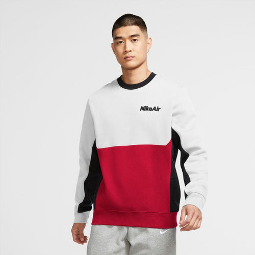 Nike Air Fleece Sweatshirt - White/Red/Black - Footkorner