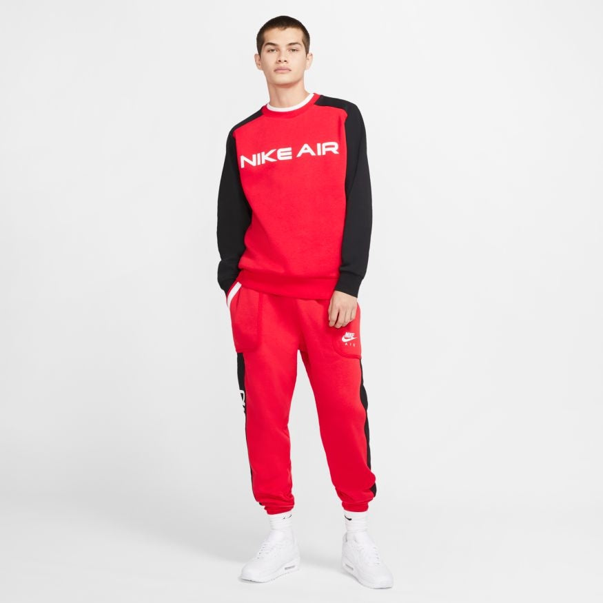 Felpa Nike Air Fleece - Rossa/Nera