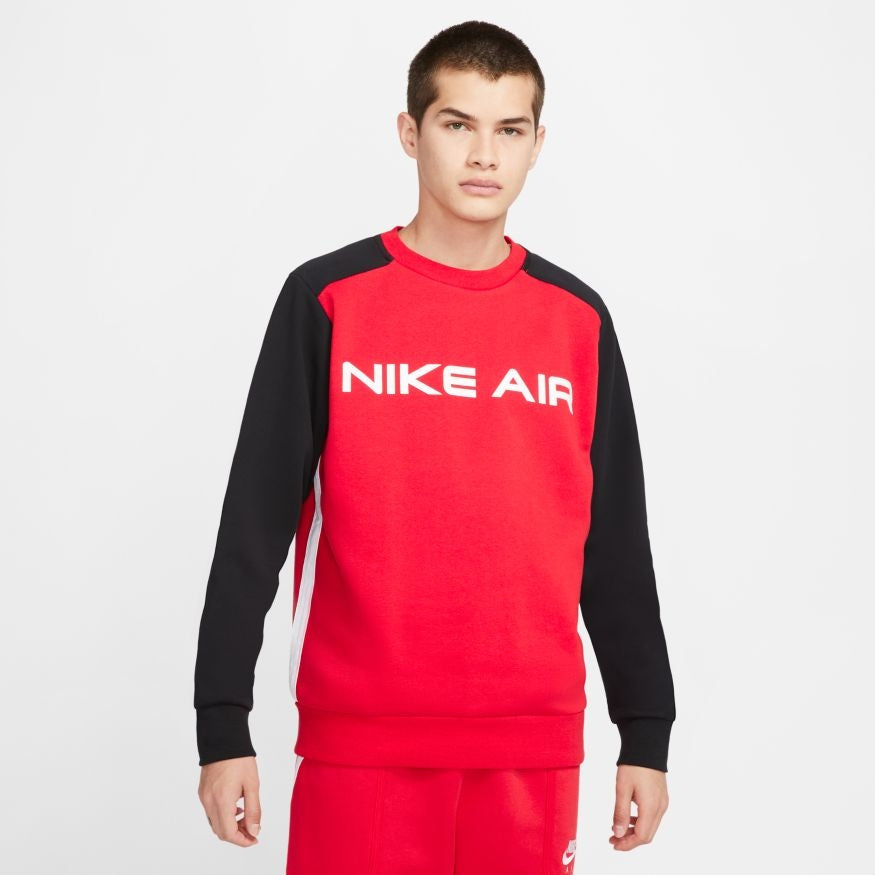 Felpa Nike Air Fleece - Rossa/Nera
