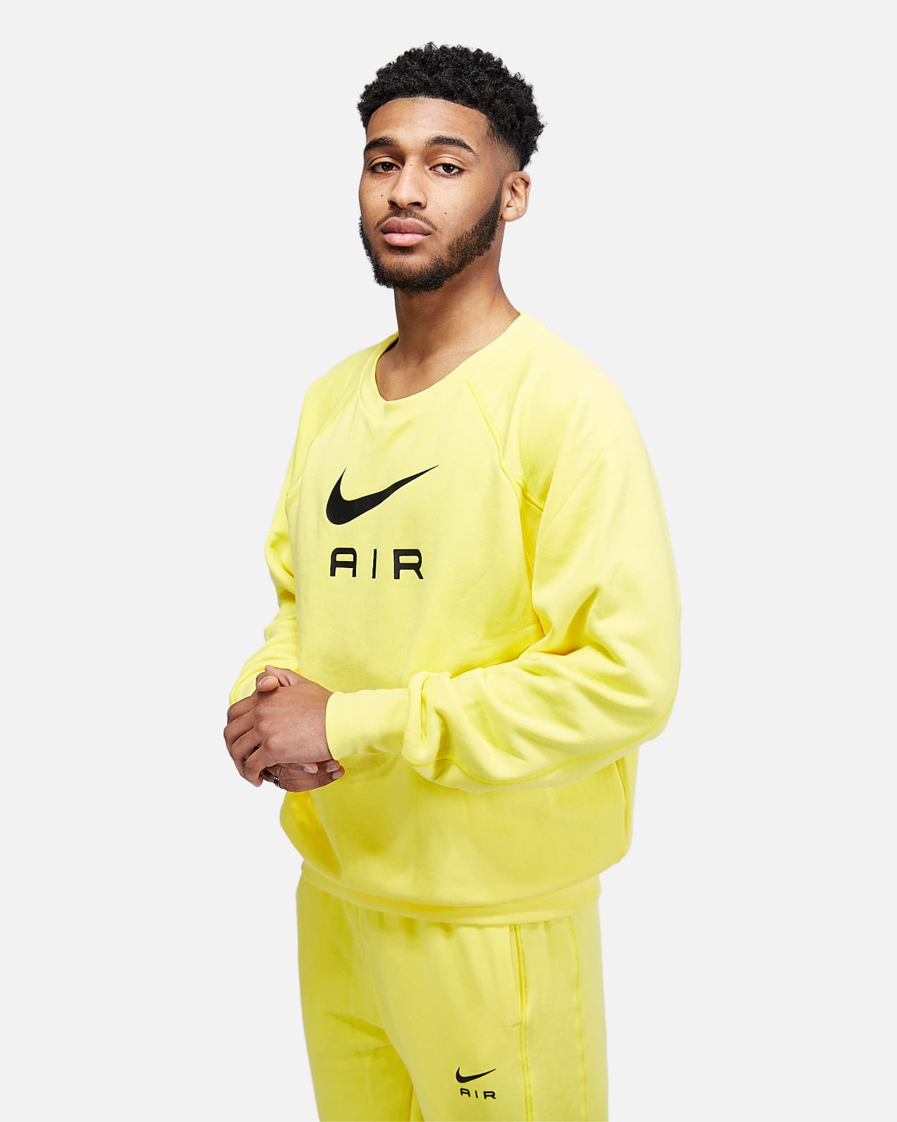 Nike Air-Sweatshirt – Gelb/Schwarz