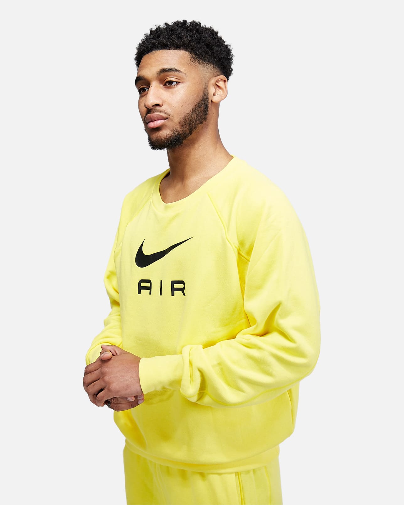 Nike Air-Sweatshirt – Gelb/Schwarz