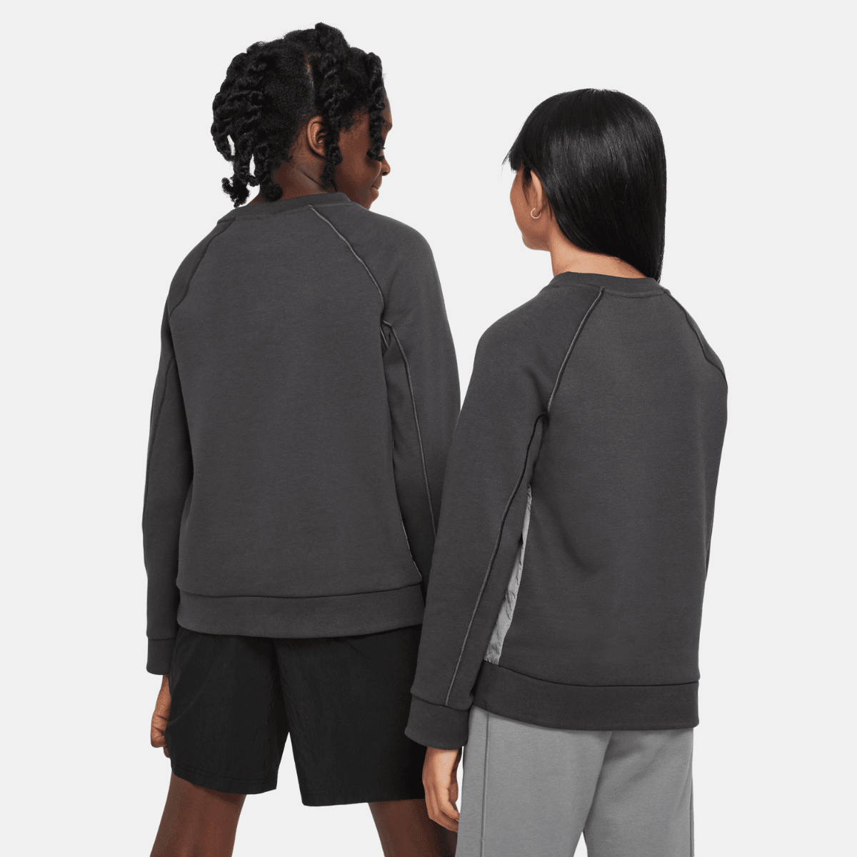 Nike Air Junior-Sweatshirt - Grau/Schwarz/Weiß