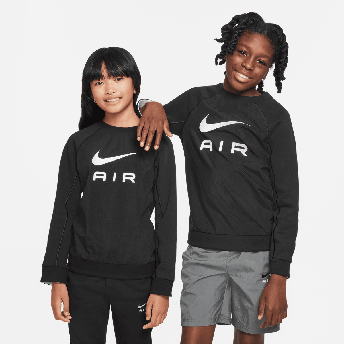 Felpa Nike Air Junior - nera/bianca