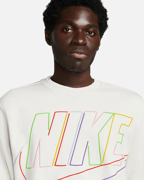Sudadera Nike Club Fleece + - Blanc/Vert/Jaune - Footkorner