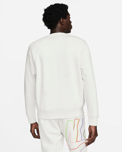 Sudadera Nike Club Fleece + - Blanc/Vert/Jaune - Footkorner