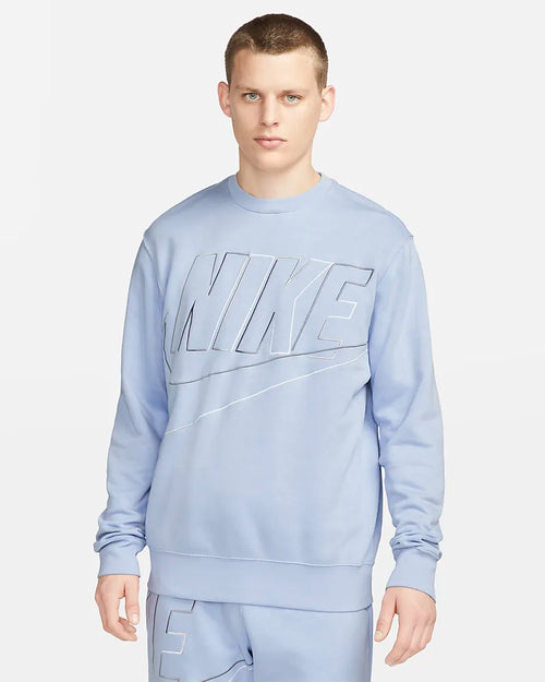 Nike Club Fleece+ Sweatshirt - Blau/Noir/Weiß - Footkorner