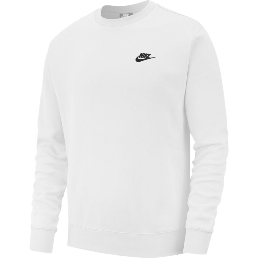 FootkornerNike Fleece Sweatshirt - White