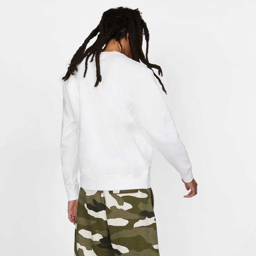 FootkornerNike Fleece Sweatshirt - White