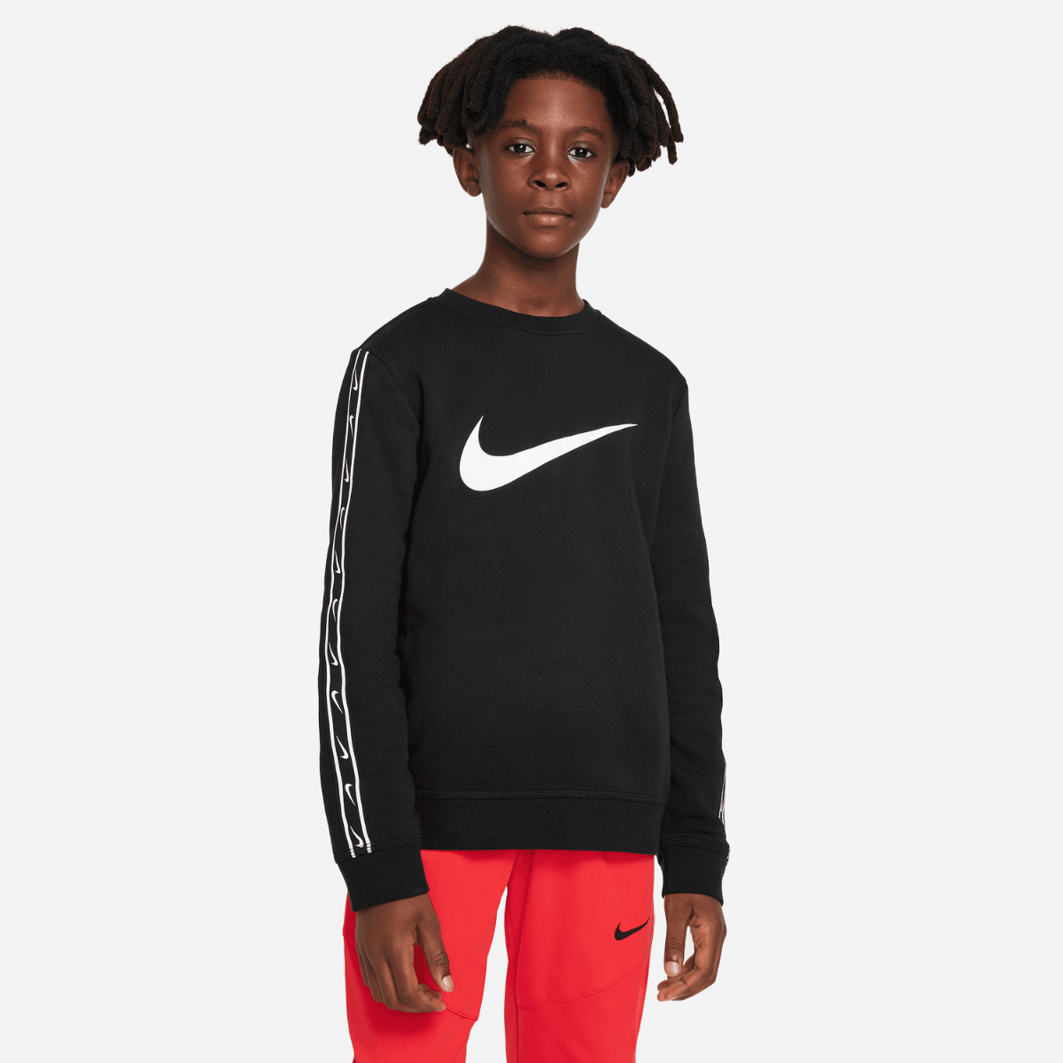 Nike Repeat Junior Sweatshirt - Black/White