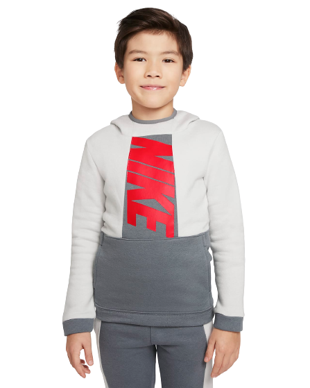 Nike Sportswear Ampliffy Sweatshirt Kids - White/Grey/Red