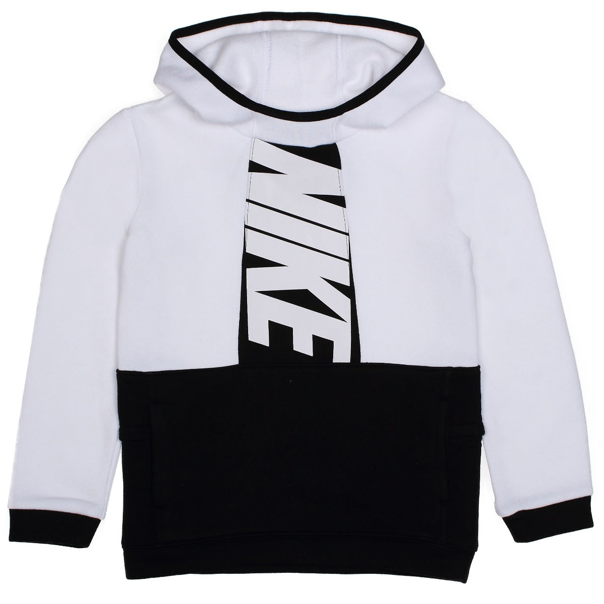 Nike Sportswear Ampliffy Kinder-Sweatshirt – Weiß/Schwarz