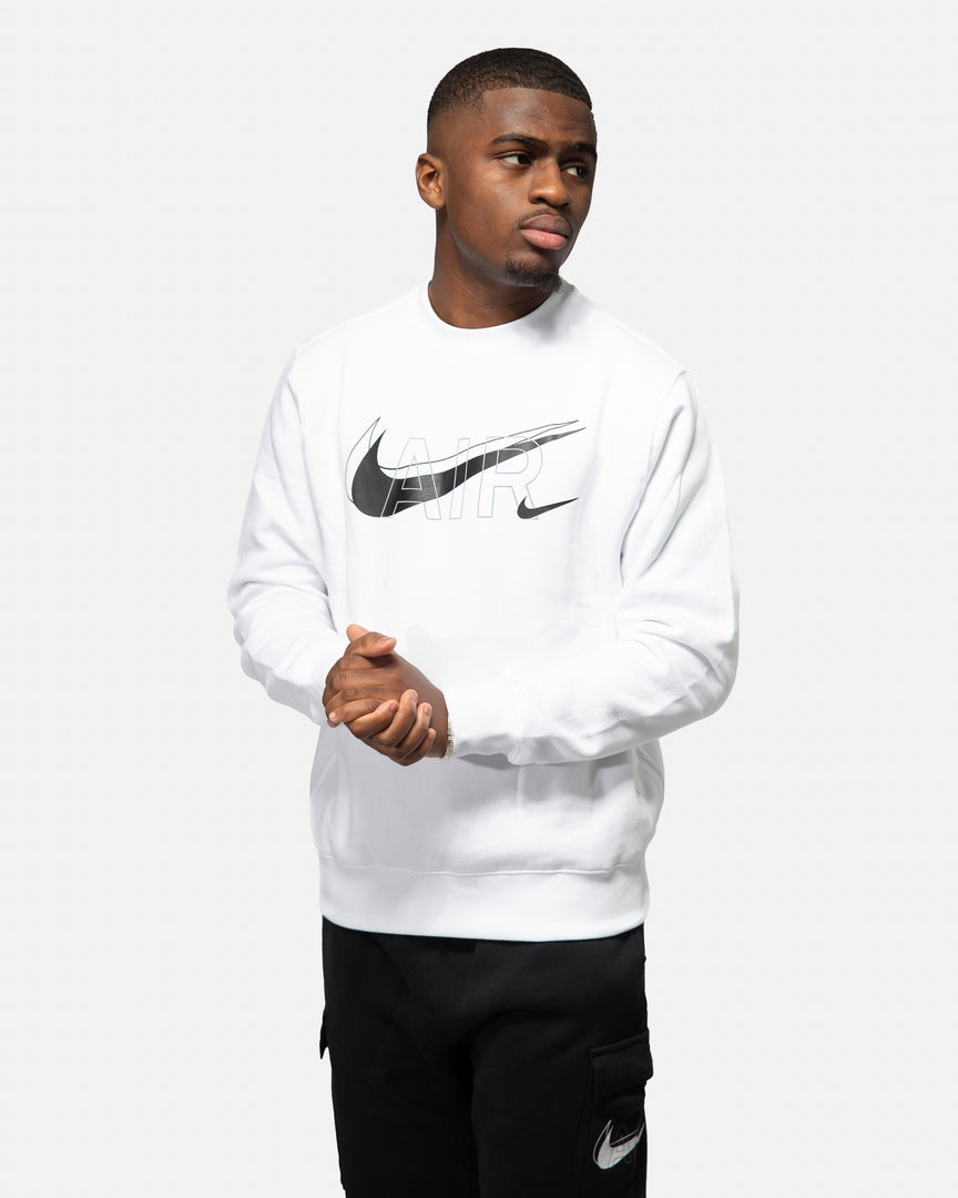 Nike Sportswear Club-Sweatshirt – Weiß/Schwarz