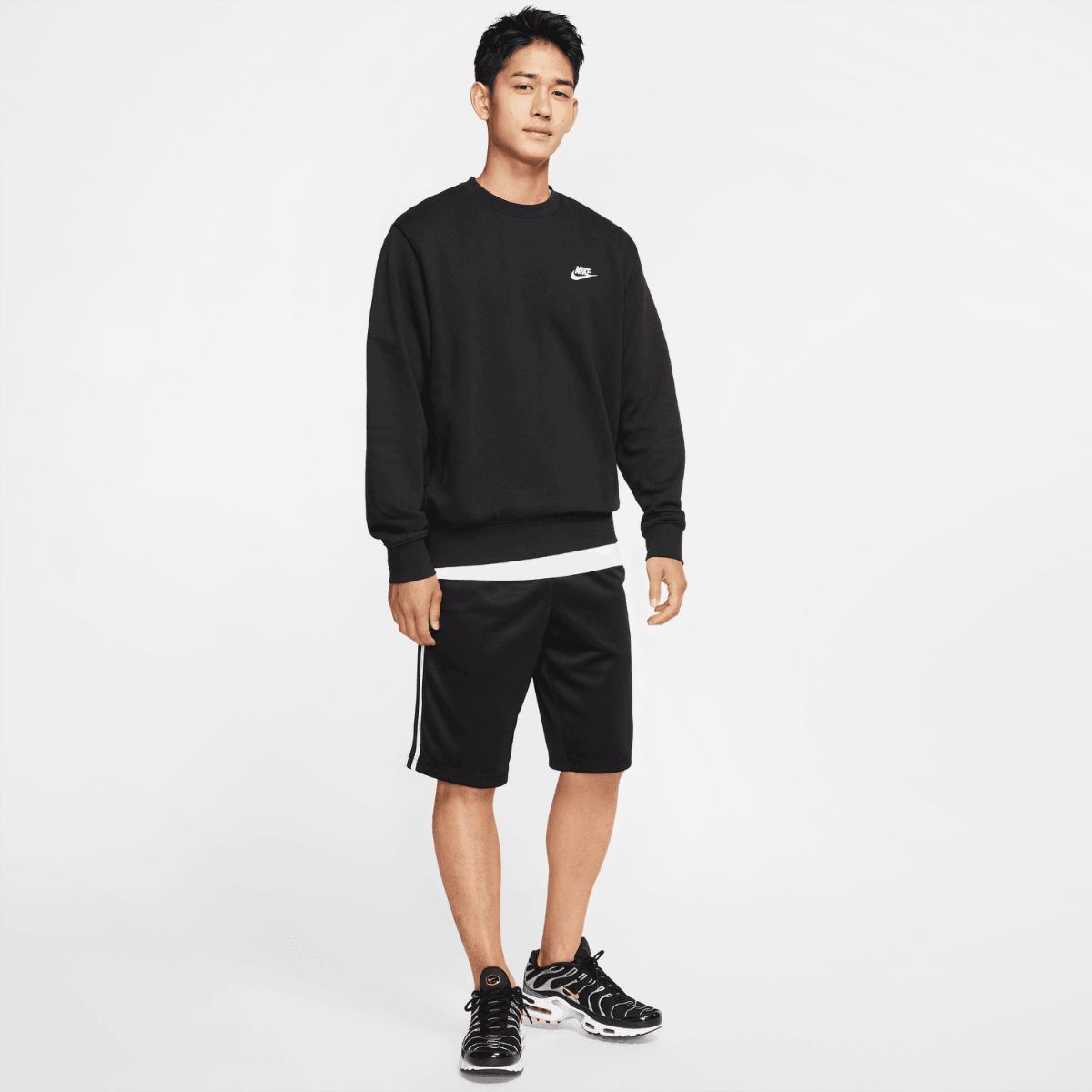 FootkornerSweat Nike Sportswear Club - Noir/Blanc