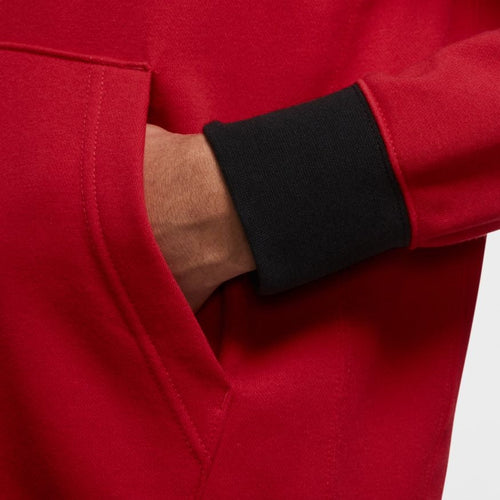 Sudadera Nike Sportswear Essentials - Negro/Rojo/Blanco - Footkorner