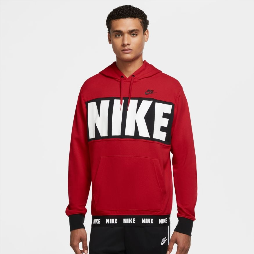 Sudadera Nike Sportswear Essentials - Negro/Rojo/Blanco