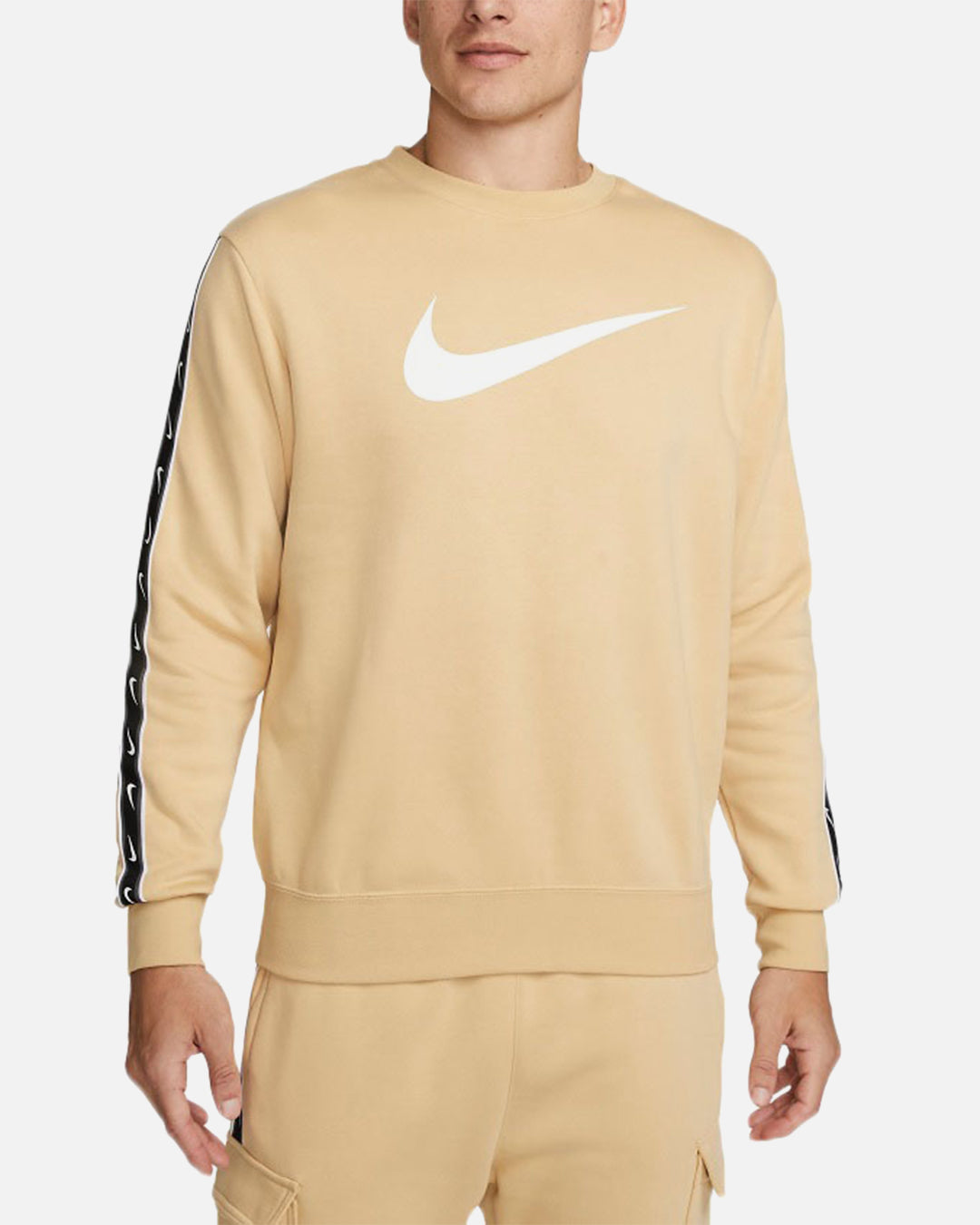 Nike Sportswear Fleece Sweatshirt - Beige/White/Black