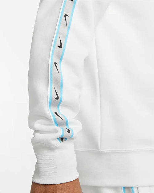 Nike Sportswear Fleece-Sweatshirt – Weiß/Blau - Footkorner