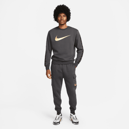 Felpa Nike Sportswear Fleece - Grigio/Oro - Footkorner