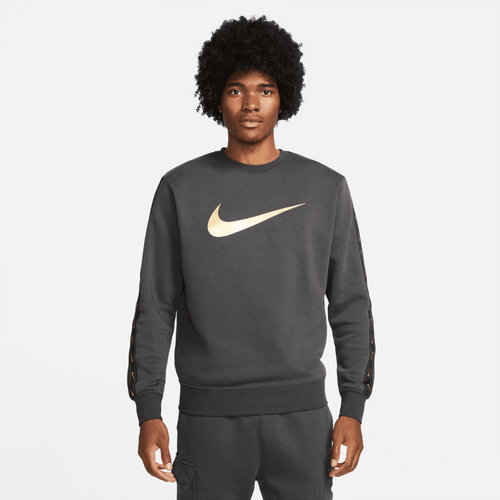 Felpa Nike Sportswear Fleece - Grigio/Oro - Footkorner