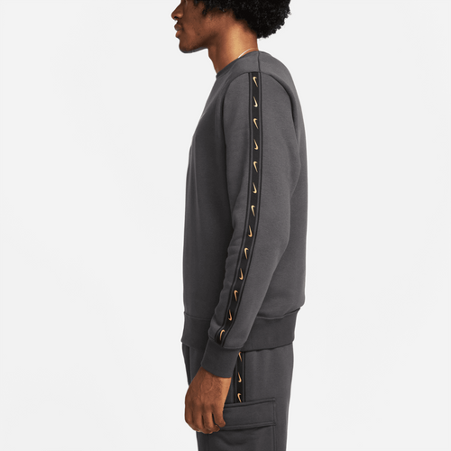 Felpa Nike Sportswear Fleece - Grigio/Oro - Footkorner