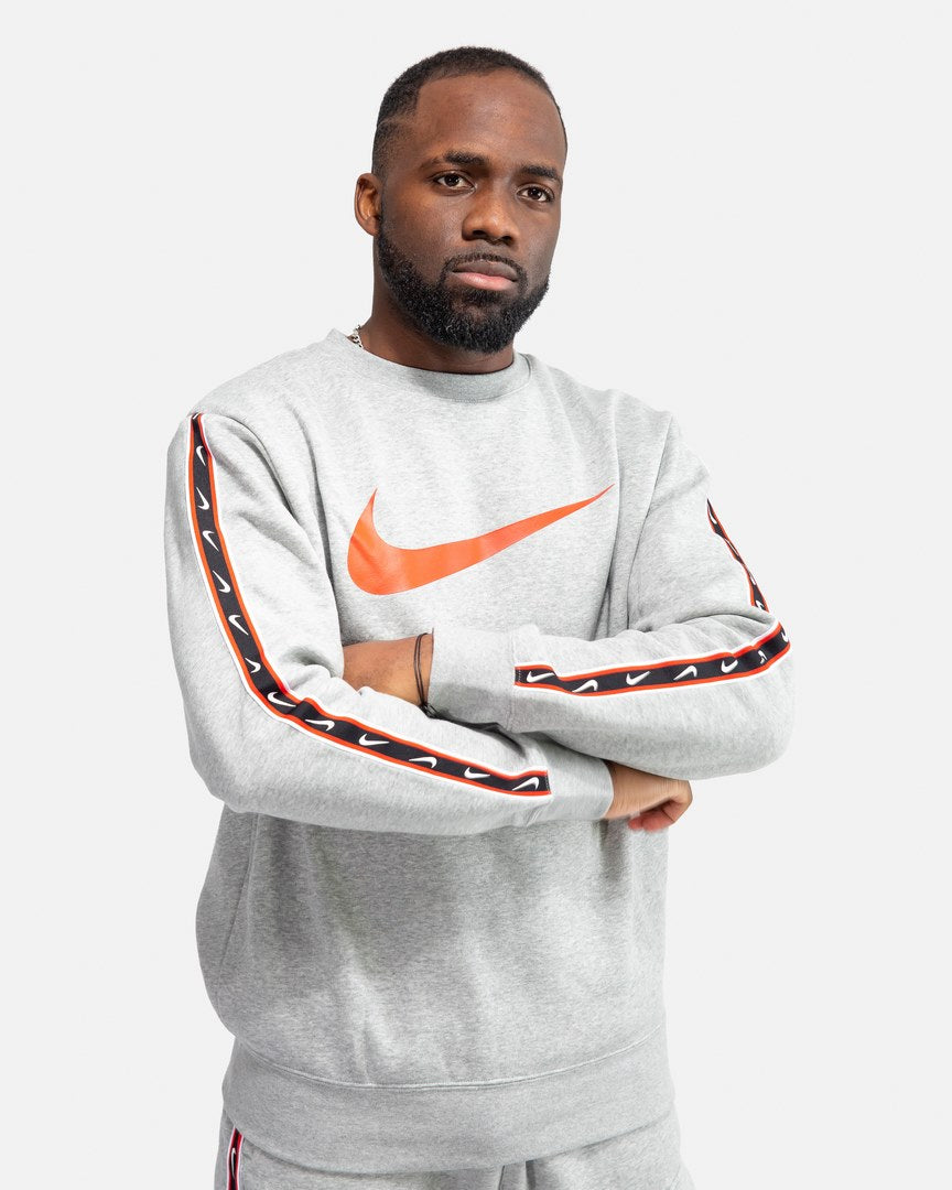 Sweatshirt Nike Sportswear Fleece – Grau/Rouge/Noir